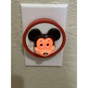Night Light Mickey Mouse Walt Disney‎ General Electric Vintage 1977